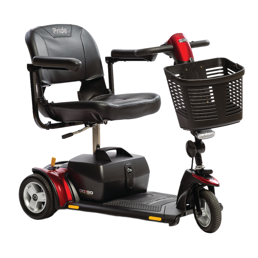 Pride Go-Go Elite Traveller Plus 3-Wheel Travel Mobility Scooter