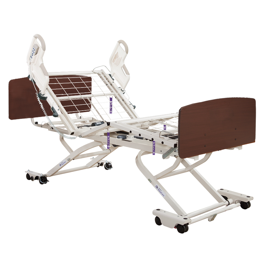 Joerns EasyCare Deluxe Homecare Quick- Ship Bed Exclusively at SpinLife. 
Shown with Deluxe Assist Handle (pair)