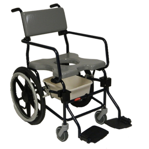 Activeaid Rehab Shower Commode Chair - 20" Wheels