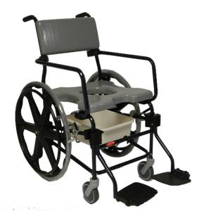 Activeaid Rehab Shower Commode Chair - 24" Wheels