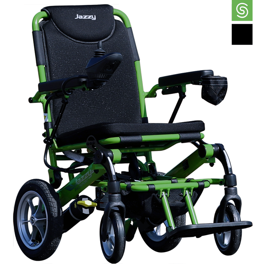 Jazzy Passport folding power chair by Pride mobility.
