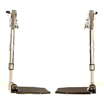 Invacare Swingaway Composite Footrests W/O Heel Loops for Invacare Manual Wheelchairs Foot Riggings