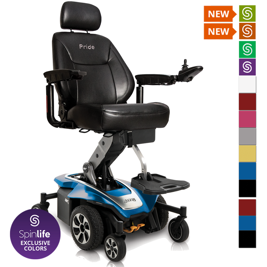 Jazzy Air 2 elevating power wheelchair by Pride Mobility