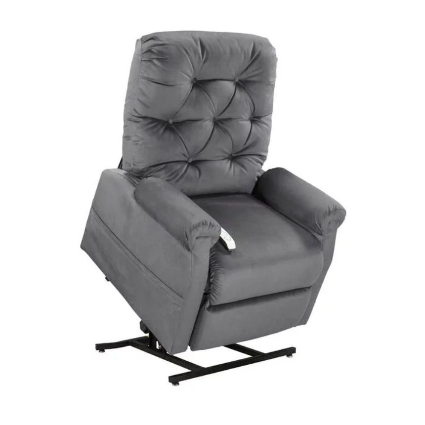 The Classica 3-Position lift chair, shown in charcoal fabric.