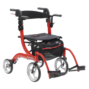 Drive Medical Nitro Duet Rollator and Transport Chair Transport Wheelchairs