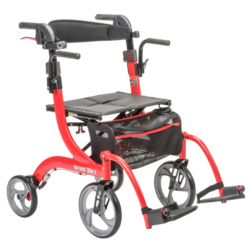 Drive Medical Duet Rollator and Transport Chair | SpinLife