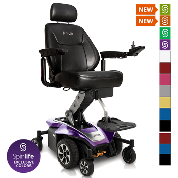 Pride Jazzy Air 2 Elevating Power Chair - Extended Range Full Size Power Wheelchairs