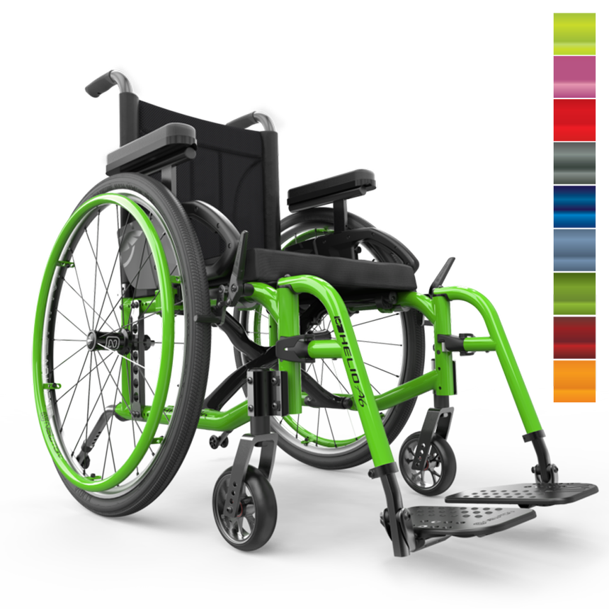 Helio A6 Folding Wheelchair by Motion Composites