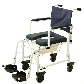 Invacare Mariner Rehab Shower Commode Chair- 5" Wheels Rehab Shower Commode Chair