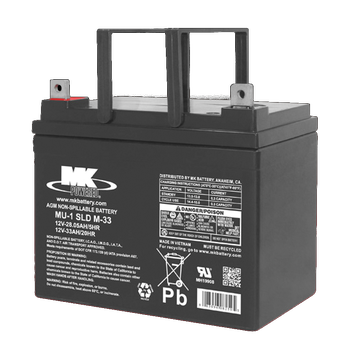 MK Battery 12V 33 AH Sealed AGM (Pair) Battery