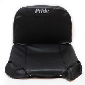 Pride Black Vinyl Cover Set for Pride Travel Scooters Embroidered Seats Seating