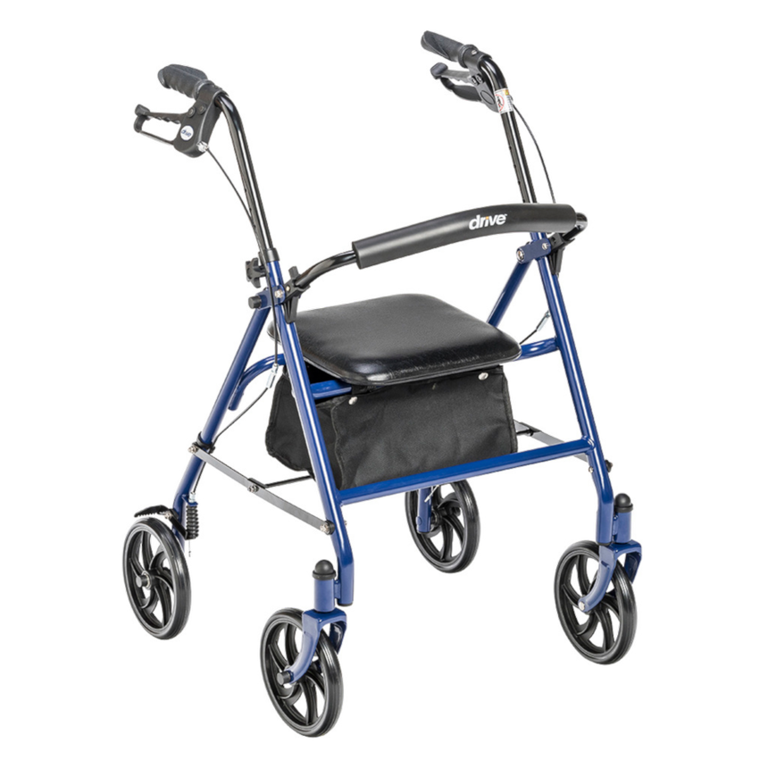 Four Wheel Rollator with Fold Up Removable Back Support