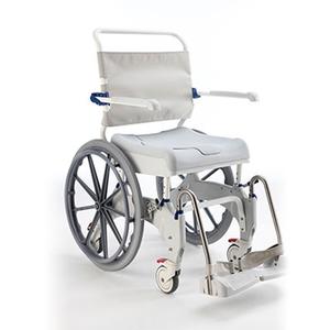 Invacare Aquatec Ocean Ergo Self-Propel Shower Commode Chair Rehab Shower Commode Chair