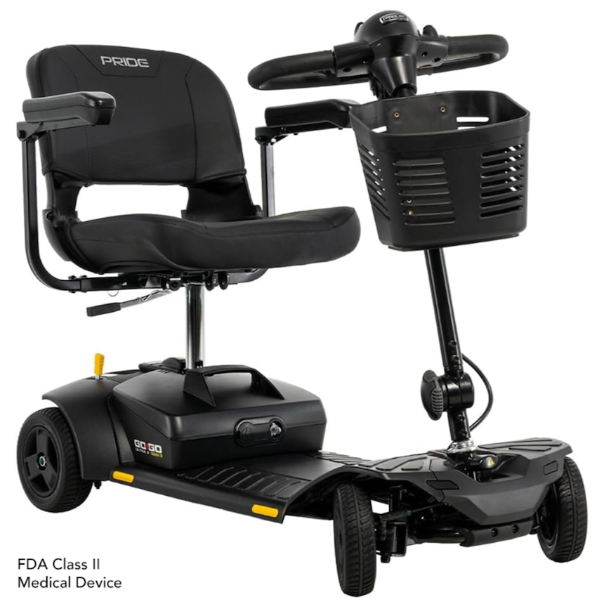 Pride Go Go Ultra X Gen 3 4-Wheel Travel Mobility Scooter with Slope Deck
