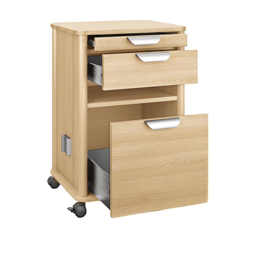 Vivo 3-Drawer 2-t Bedside Cabinet
