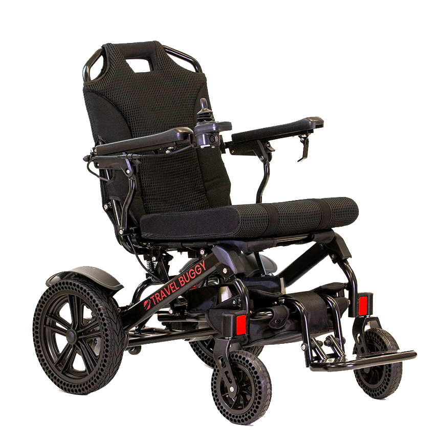 Travel Buggy Vista with Black frame and Black cushion