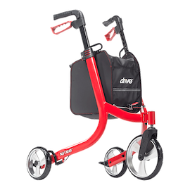 Drive Medical Nitro 3-Wheel Rollator Rolling Walkers W/Handbrakes