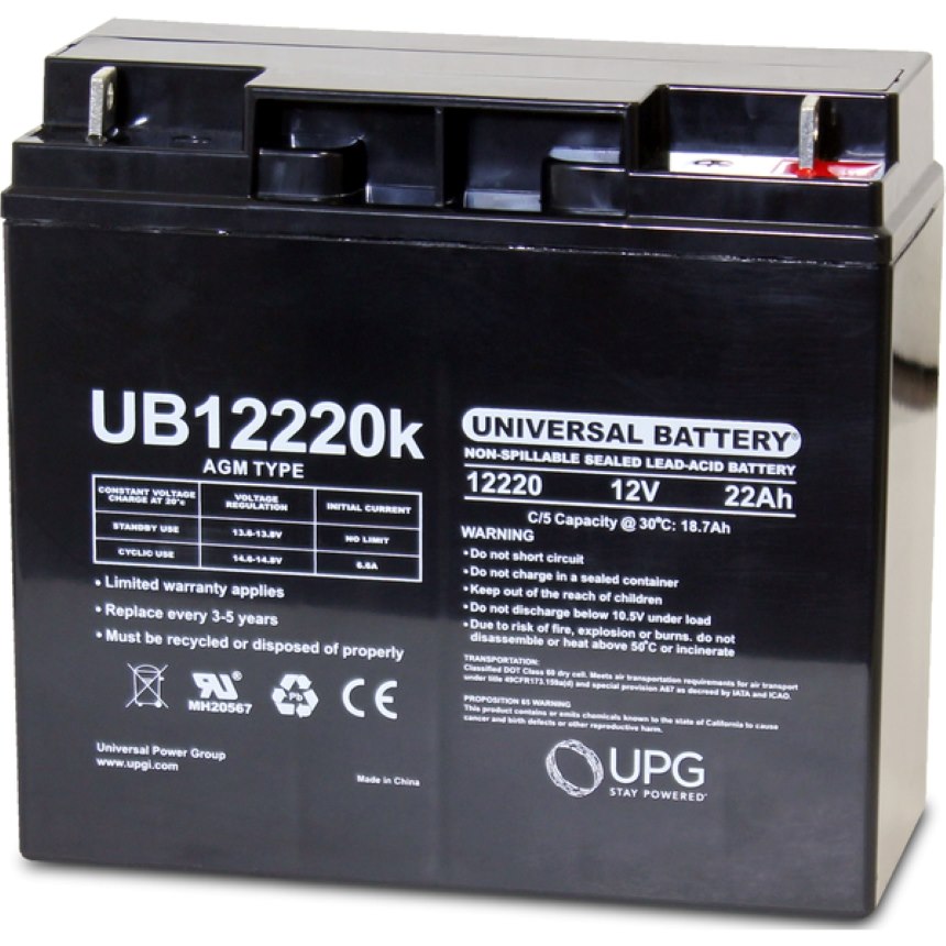 UB12220 12V 22AH (Pair)