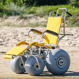 FAB-ENT Wheeleez Sandpiper All-Terrain Beach Wheelchair Pool & Beach Wheelchairs