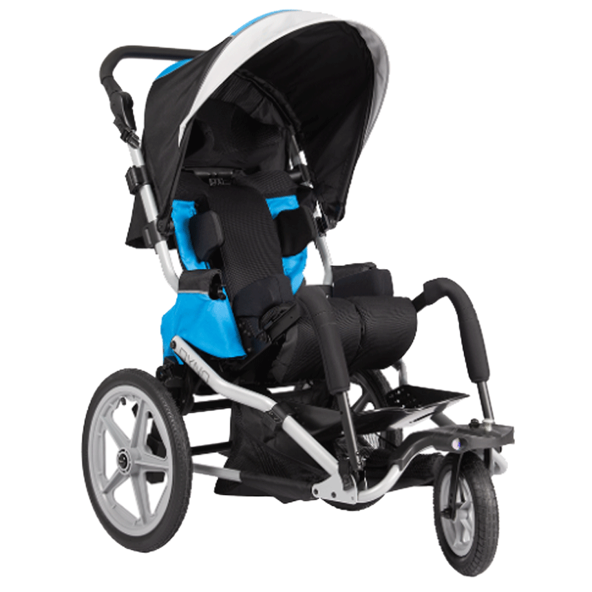 Shown in Blue Dyno Stroller- In Blue