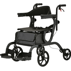 Nova Gemini 2 in 1 Rollator Transport Chair Specialty Walkers