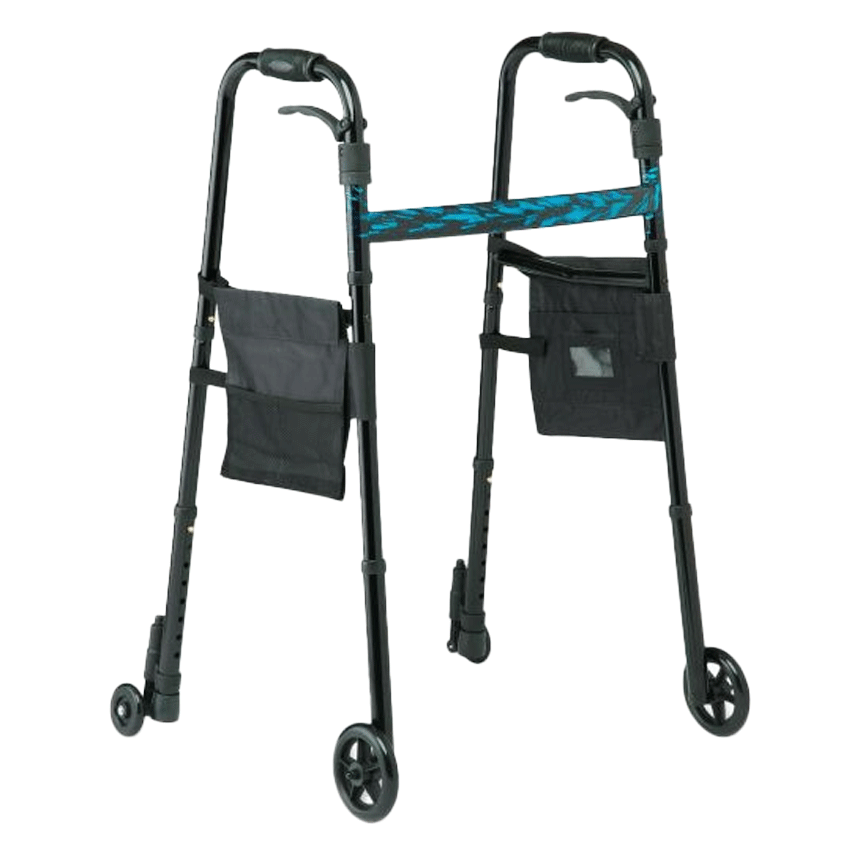 Medline Folding Trigger Walker with 5