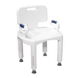 Drive Medical Premium Series Shower Chair w/ Back & Arms Stools & Seats