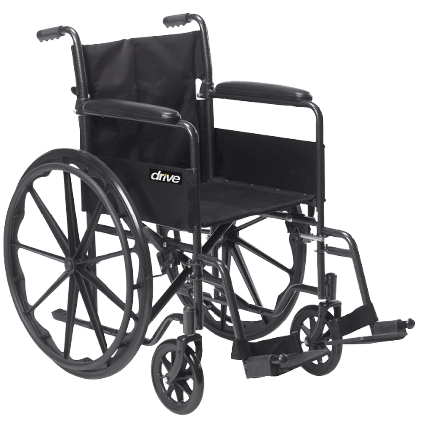 車椅子 (非医療機器) N508P261471B Drive Medical Silver Sport 1 Wheelchair - Drive Medical Basic
