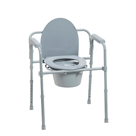 Drive Medical Folding Steel Commode Commode