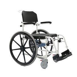 Medacure Rolling Shower Wheelchair w/ Commode Rehab Shower Commode Chair