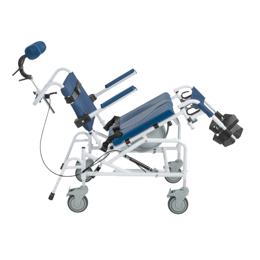 Tilting Aluminum Rehab Shower Chair Commode