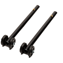 Proactive Medical Rear Straight Anti-Tipper w/Wheels, Pair Supports