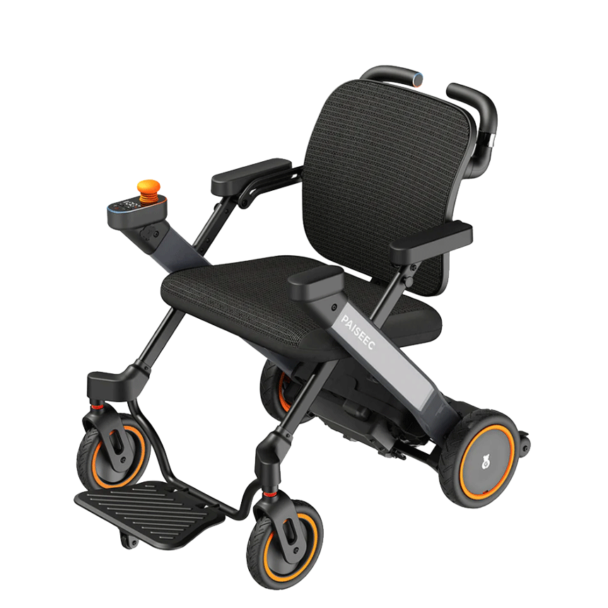 Shown in Gray Paiseec W3 3-in-1 Electric Wheelchair