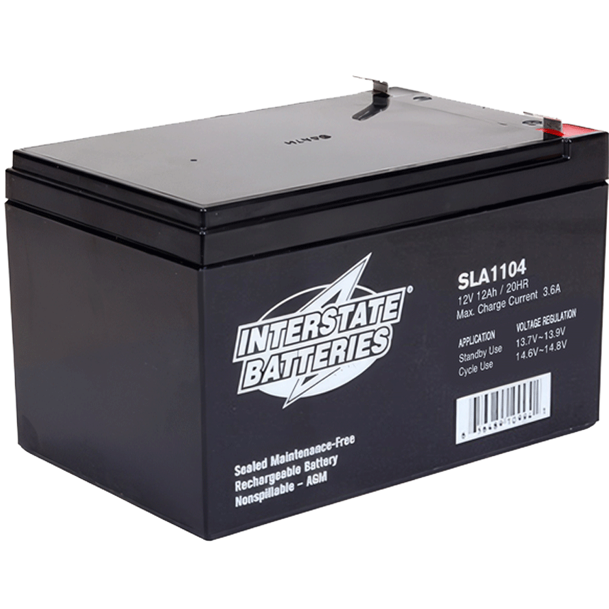 12V 12 AH Sealed Lead Acid with 1/4