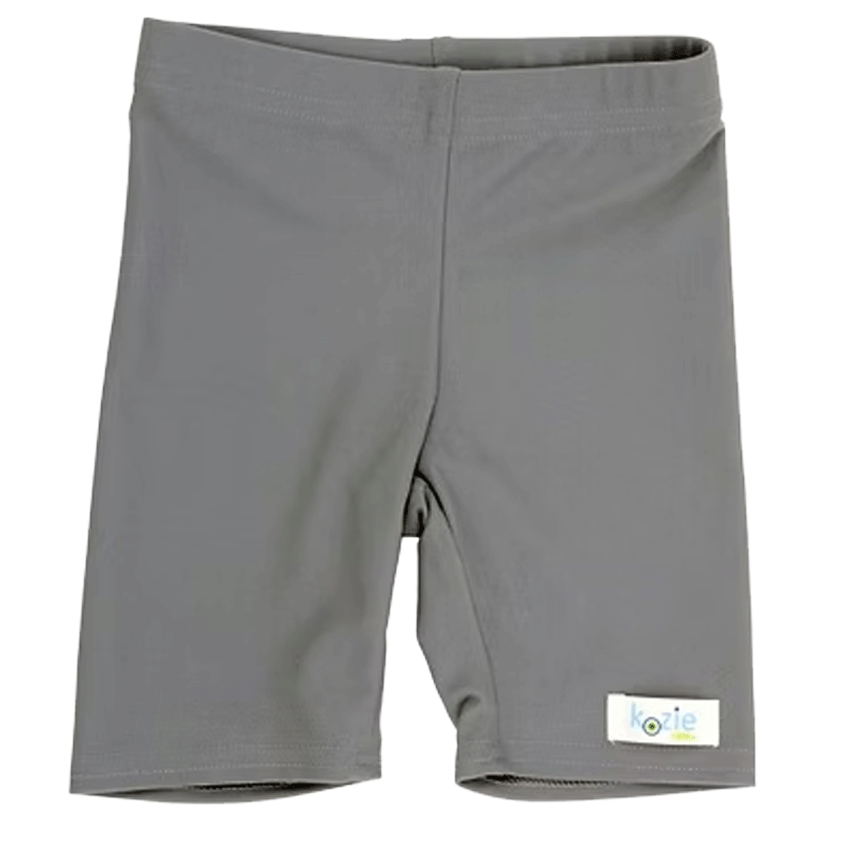 Shown in Steel Grey Compression Shorts