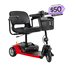 Mega Motion Rascal Venture 3-Wheel 3-Wheel Travel Scooters