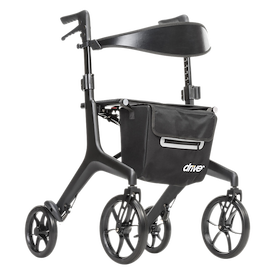 Drive Medical AeroCarbon Ultra-Lite Rollator Rolling Walkers W/Handbrakes