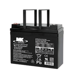 MK Battery 12V 33 AH Sealed AGM (pair) Battery
