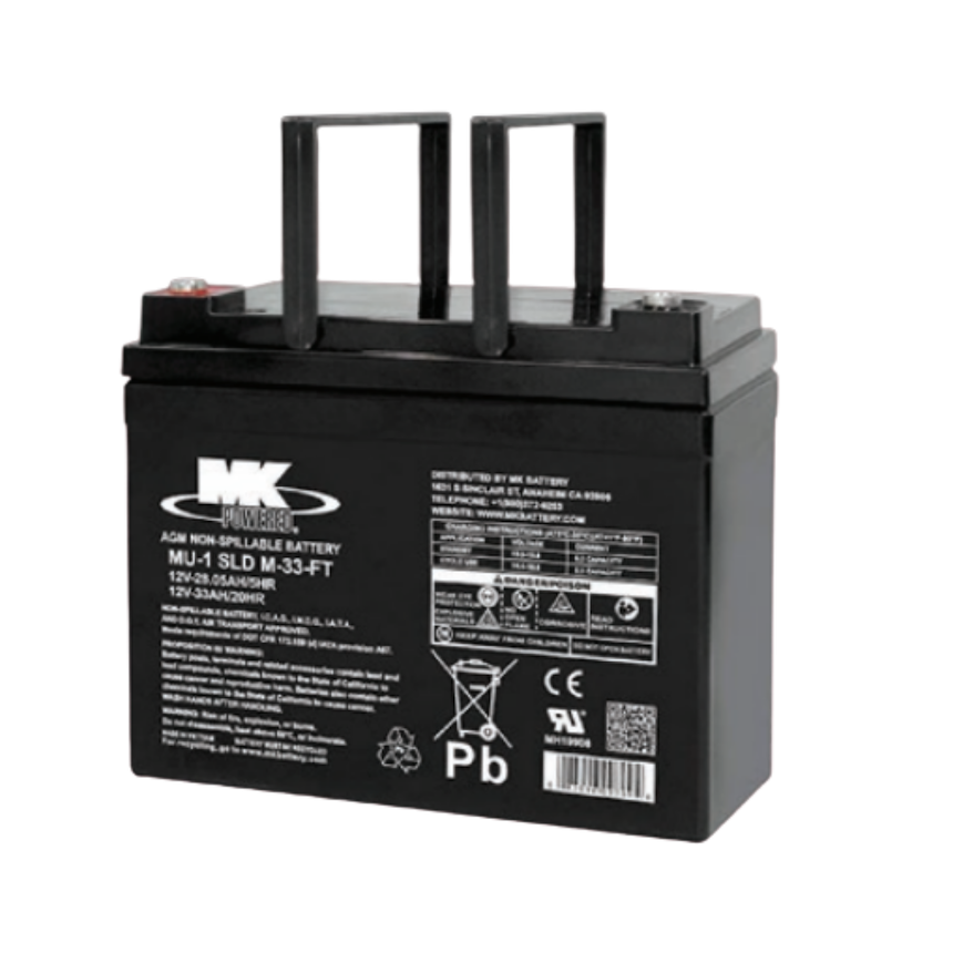 12V 33 AH Sealed AGM (pair)